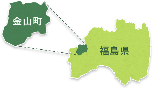 金山町の地図