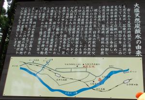炭酸場の案内板