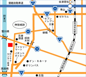環境センターの位置図
