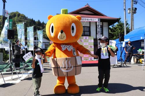 かぼまると記念撮影