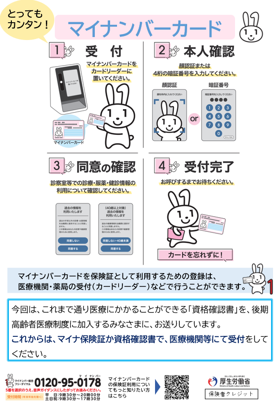 厚生労働省　マイナ保険証　広報チラシ２