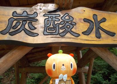 炭酸水井戸の看板とかぼまる