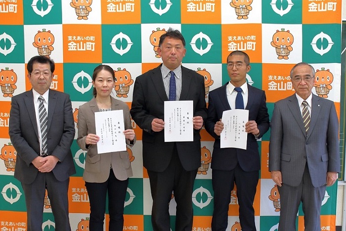 辞令交付式での隊員