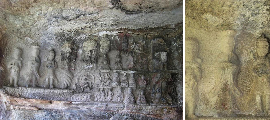 鮭立の磨崖仏(さけだちのまがいぶつ)の写真
